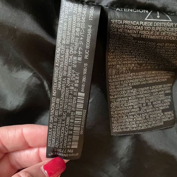 ZARA MAN Men's Camouflage Hooded Military Jacket Multicolor Zip Size S - Picture 12 of 16